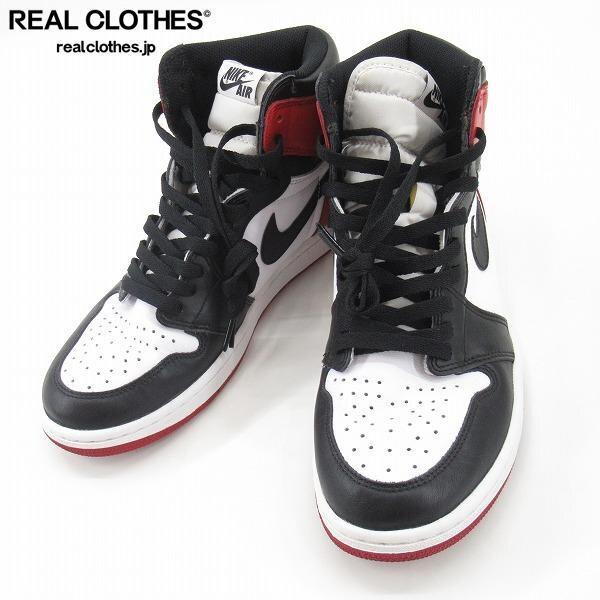 実際に弊社で買取させて頂いたNIKE/ナイキ AIR JORDAN 1 RETRO HIGH OG Black Toe/エアジョーダン1 レトロ ハイ 555088-125/27 /080