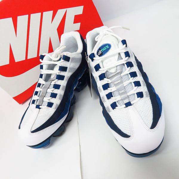 高価買取アイテムのNIKE/ナイキ AIR VAPOR MAX/エアヴェイパーマックス 95 FRENCH BLUE/フレンチブルー AJ7292-100の買取上限価格は17,000円