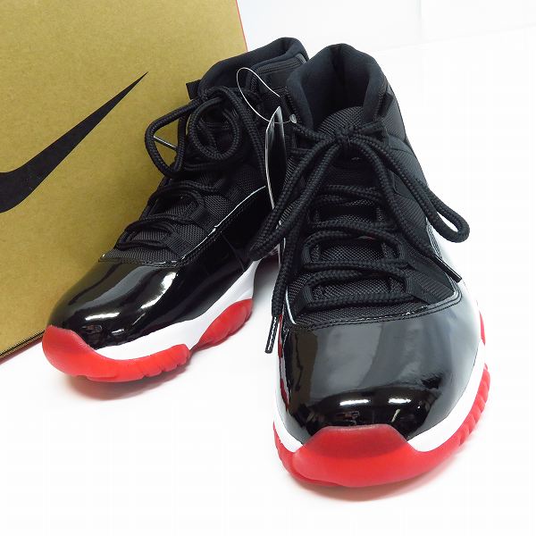 高価買取アイテムのNIKE/ナイキ AIR JORDAN 11/エアジョーダン 11 RETRO BRED/レトロ ブレッド 378037-061の買取上限価格は25,000円