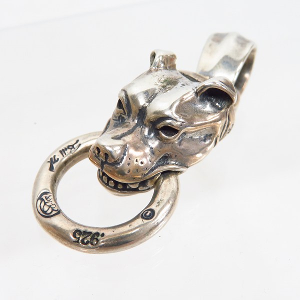 高価買取アイテムのBWL/ビルウォールレザー Large Dog Head w/Ring Pendant ラージドッグヘッドペンダント w/リング の買取上限価格は25,000円