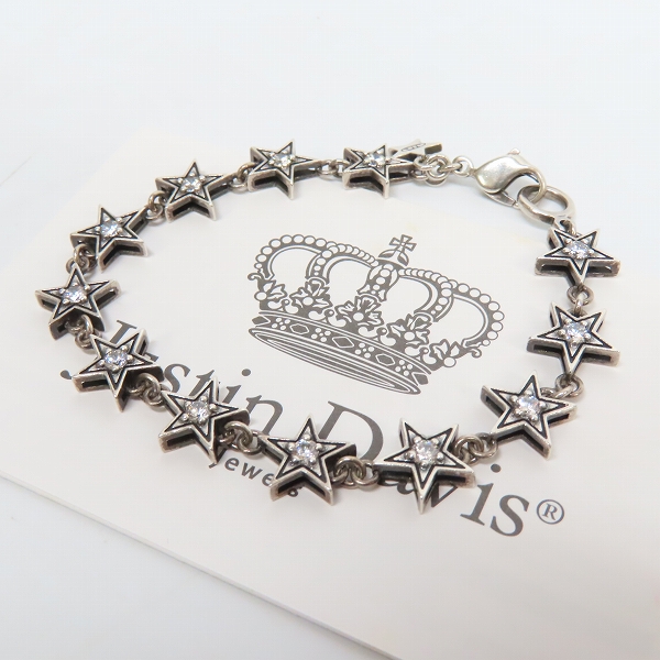 高価買取アイテムのJustin Davis/ジャスティンデイビス HOLLYWOOD BLVD スターブレスレット SBJ265 の買取上限価格は15,000円