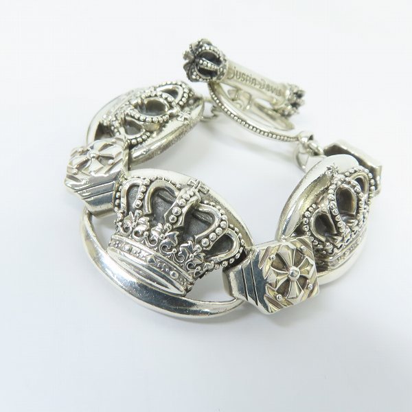 高価買取アイテムのJustin Davis/ジャスティンデイビス クラウン LARGE QE ブレスレット SBJ117 の買取上限価格は25,500円