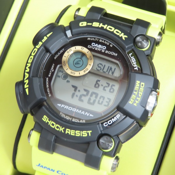 高価買取アイテムのG-SHOCK/Gショック FROGMAN/フロッグマン 海上保安庁/海上保安制度創設70周年 GWF-D1000JCG-9JRの買取上限価格は210,000円