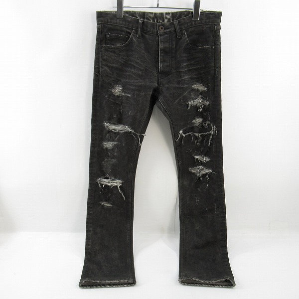 高価買取アイテムのISAMU KATAYAMA BACKLASH/イサムカタヤマバックラッシュ ストレッチデニム クラッシュストレート 1483-01C の買取上限価格は6,000円