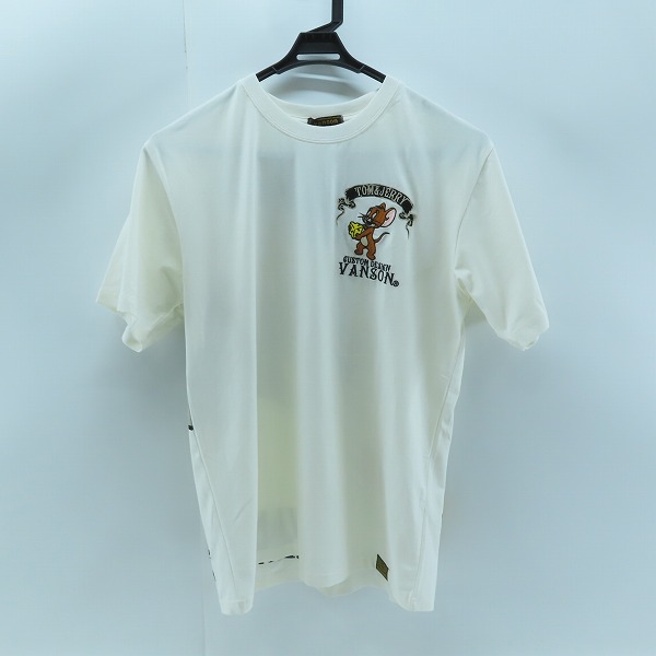 高価買取アイテムのVANSON/バンソン トムとジェリー コラボ 刺繍 TEE 半袖Tシャツ の買取上限価格は2,100円