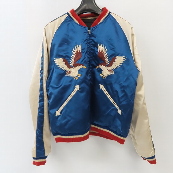 高価買取アイテムのTAILOR TOYO/テーラー東洋 鷲/龍/虎/富士山/日本地図 刺繍 リバーシブル スカジャン M18483 の買取上限価格は14,000円