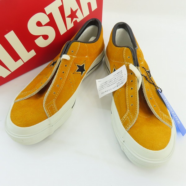 高価買取アイテムのCONVERSE/コンバース TimeLine ONE STAR J VTG ワンスター ゴールド の買取上限価格は15,000円