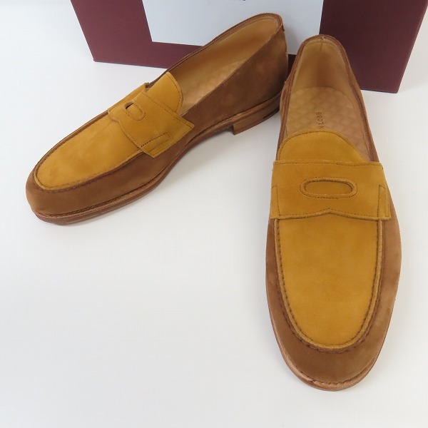 高価買取アイテムのJOHN LOBB/ジョンロブ LOPEZ/ロペス スウェード レザー コインローファー/シューズ 4395 の買取上限価格は45,500円