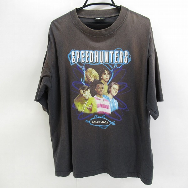 高価買取アイテムのBALENCIAGA/バレンシアガ 18AW Speed Hunters/スピードハンターズ プリント 半袖Tシャツ 541876 TCV38 の買取上限価格は37,000円