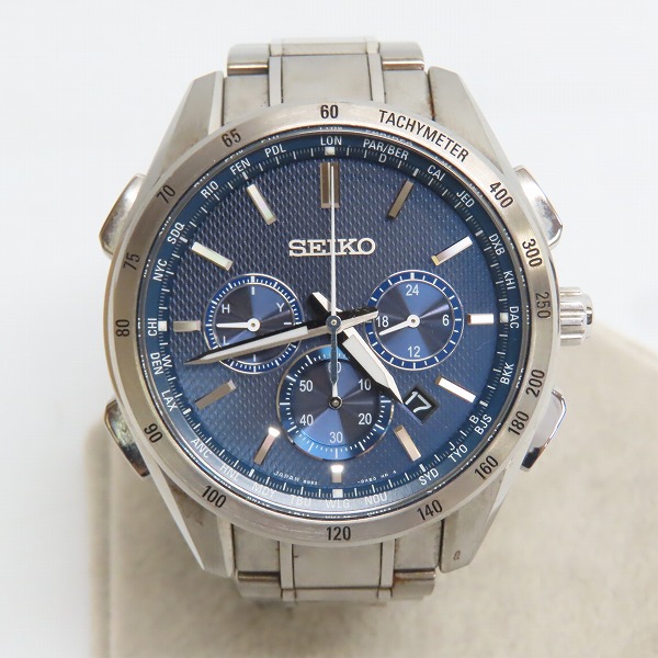 高価買取アイテムのSEIKO/セイコー ブライツ フライトエキスパート/電波ソーラー/クロノグラフ 8B92-0AB0 の買取上限価格は19,000円