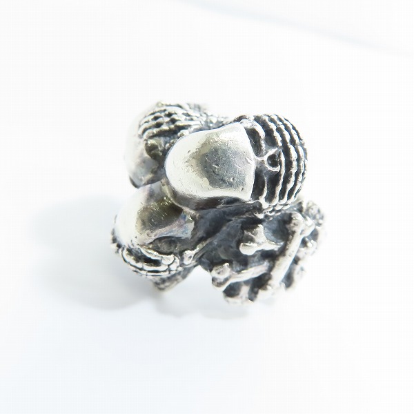 高価買取アイテムのCRAZY PIG/クレイジーピッグ THREE WISE SKULLS RING の買取上限価格は16,000円