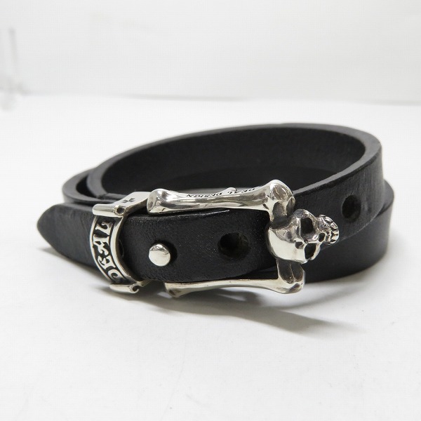 高価買取アイテムのDEAL DESIGN/ディールデザイン スカルハンガー レザーブレスレット の買取上限価格は7,000円