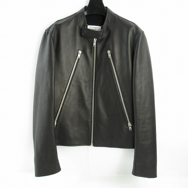 高価買取アイテムのMaison Margiela/メゾン マルジェラ 5-ZIP LEATHER JACKET S50AM0489 SY1460 の買取上限価格は170,000円
