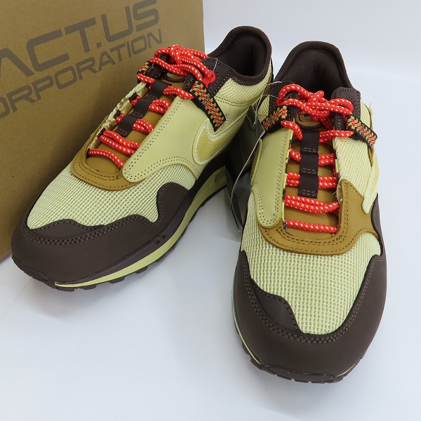 高価買取アイテムのTravis Scott × Nike Air Max 1 "CACT.US Brown"DO9392-200 の買取上限価格は23,000円