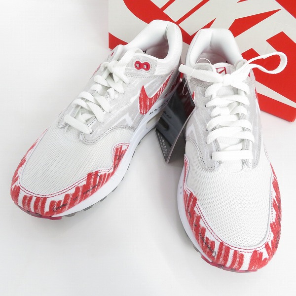 高価買取アイテムのNIKE/ナイキ AIR MAX 1 TINKER SKETCH TO SHELF/エア マックス 1 ティンカー CJ4286-101 の買取上限価格は10,000円