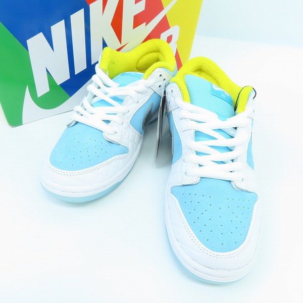 高価買取アイテムのNIKE/ナイキ×FTC/エフティーシー SB DUNK LOW “Lagoon Pulse”/ダンクロー銭湯 ラグーンパルス DH7687-400 の買取上限価格は27,000円