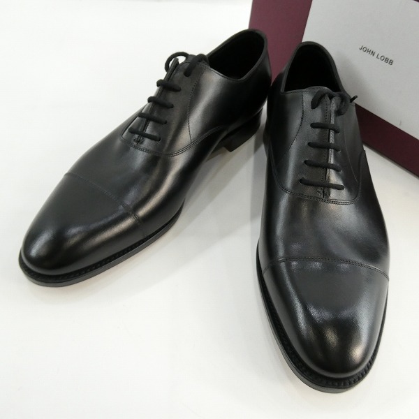 ジョンロブ CITY ? ストレートチップ UK7E ブラック Johnlobb ストレートチップ ジョンロブ シティ シティ2 違い